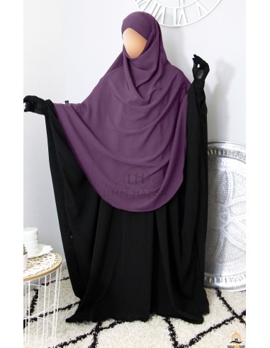 Khimar/Hijab Hafsa från Umm Hafsa - Plommon-Hijab/Khimar Umm Hafsa-Maktaba-Ahloulhadith