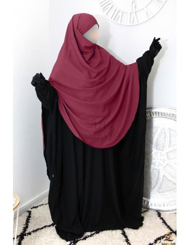 Khimar/Hijab Hafsa by Umm Hafsa - Bordeaux-Hijab/Khimar Umm Hafsa-Maktaba-Ahloulhadith