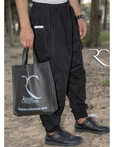 Rayane 11CH Sarouel Pantalón Chino - Negro-Chino saroual-Maktaba-Ahloulhadith