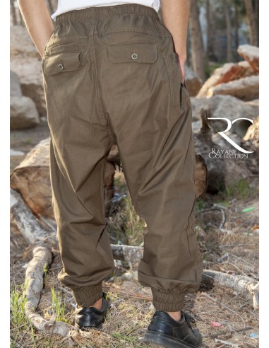 Rayane 11CH Harembroek Chino - Khaki-Chino saroual-Maktaba-Ahloulhadith