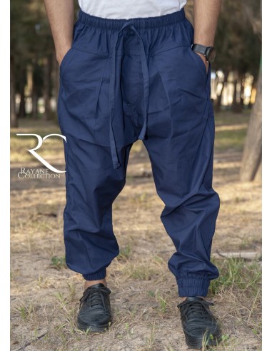 Rayane 11CH Sarouel Calças Chino - Azul-Chino saroual-Maktaba-Ahloulhadith