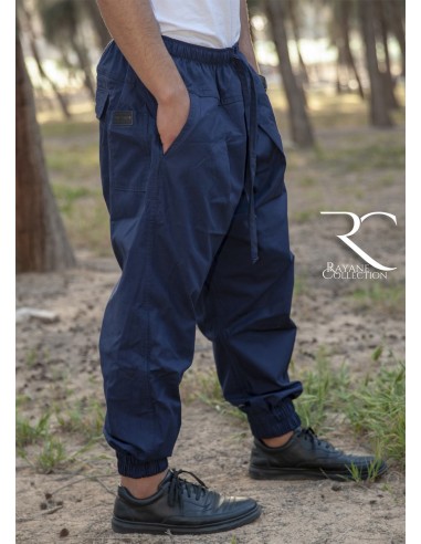 Rayane 11CH Sarouel Calças Chino - Azul-Chino saroual-Maktaba-Ahloulhadith