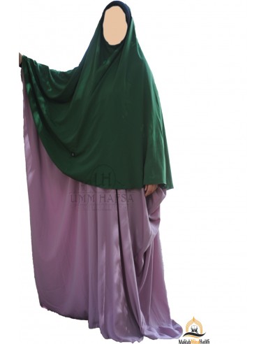 Hijab / Khimar Maryam Umm Hafsa - Vert Sapin-Hijab/Khimar Umm Hafsa-Maktaba-Ahloulhadith