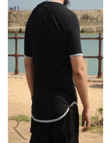 Oversize T-Shirt aus 100% Baumwolle Rayane 11TS - Schwarz-T-Shirts-Maktaba-Ahloulhadith