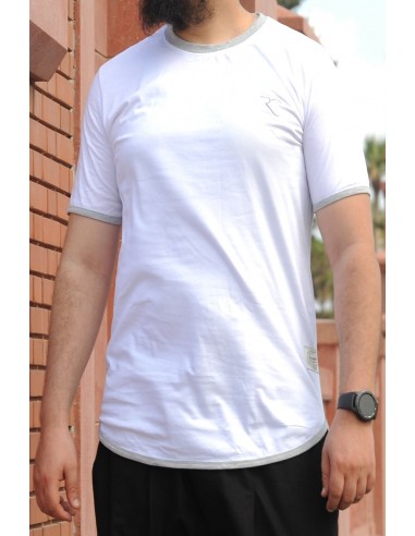 Camiseta oversize Rayane 11TS 100% algodón - Blanco-Camisetas-Maktaba-Ahloulhadith
