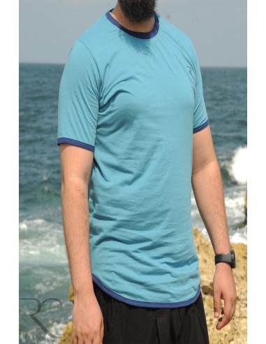Oversize T-Shirt aus 100% Baumwolle Rayane 11TS - Königsblau-T-Shirts-Maktaba-Ahloulhadith