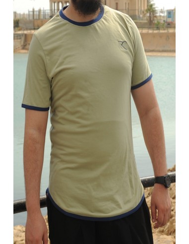 Rayane 11TS - T-shirt oversize in 100% cotone - Khaki-Magliette-Maktaba-Ahloulhadith