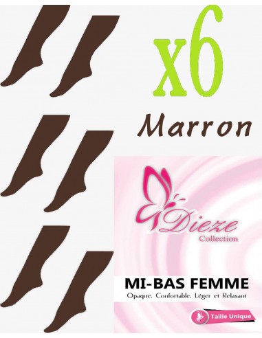 MI-BAS Dieze Opaque - Set of 6 Brown-Mis-Bas Umm Hafsa-Maktaba-Ahloulhadith