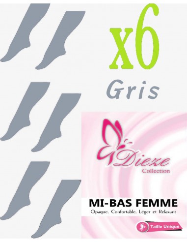 MI-BAS Dieze Opaque - Set of 6 Grey-Mis-Bas Umm Hafsa-Maktaba-Ahloulhadith