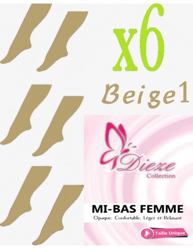 RODILLERAS opacas Dieze - Lote de 6 Beige1-Mis-Bas Umm Hafsa-Maktaba-Ahloulhadith