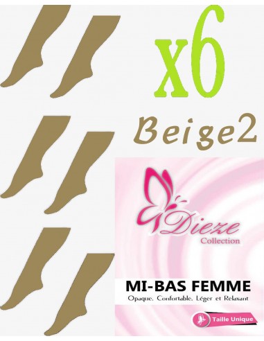 Dieze Forras de joelho opacas - Conjunto de 6 Bege2-Mis-Bas Umm Hafsa-Maktaba-Ahloulhadith