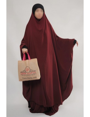 Jilbab Hafsa 2 Stück "Rock" Umm Hafsa - Bordeaux-jilbab Hafsa 2 Stück-Maktaba-Ahloulhadith