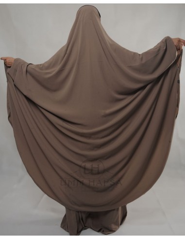 Jilbab Hafsa 2 delar "kjol" Umm Hafsa - Taupe-jilbab Hafsa 2 stycken-Maktaba-Ahloulhadith