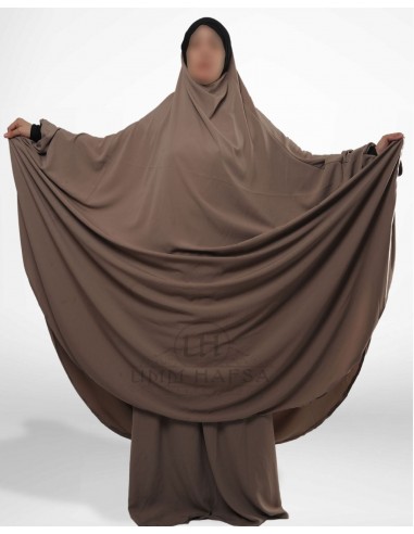 Jilbab Hafsa 2 delar "kjol" Umm Hafsa - Taupe-jilbab Hafsa 2 stycken-Maktaba-Ahloulhadith