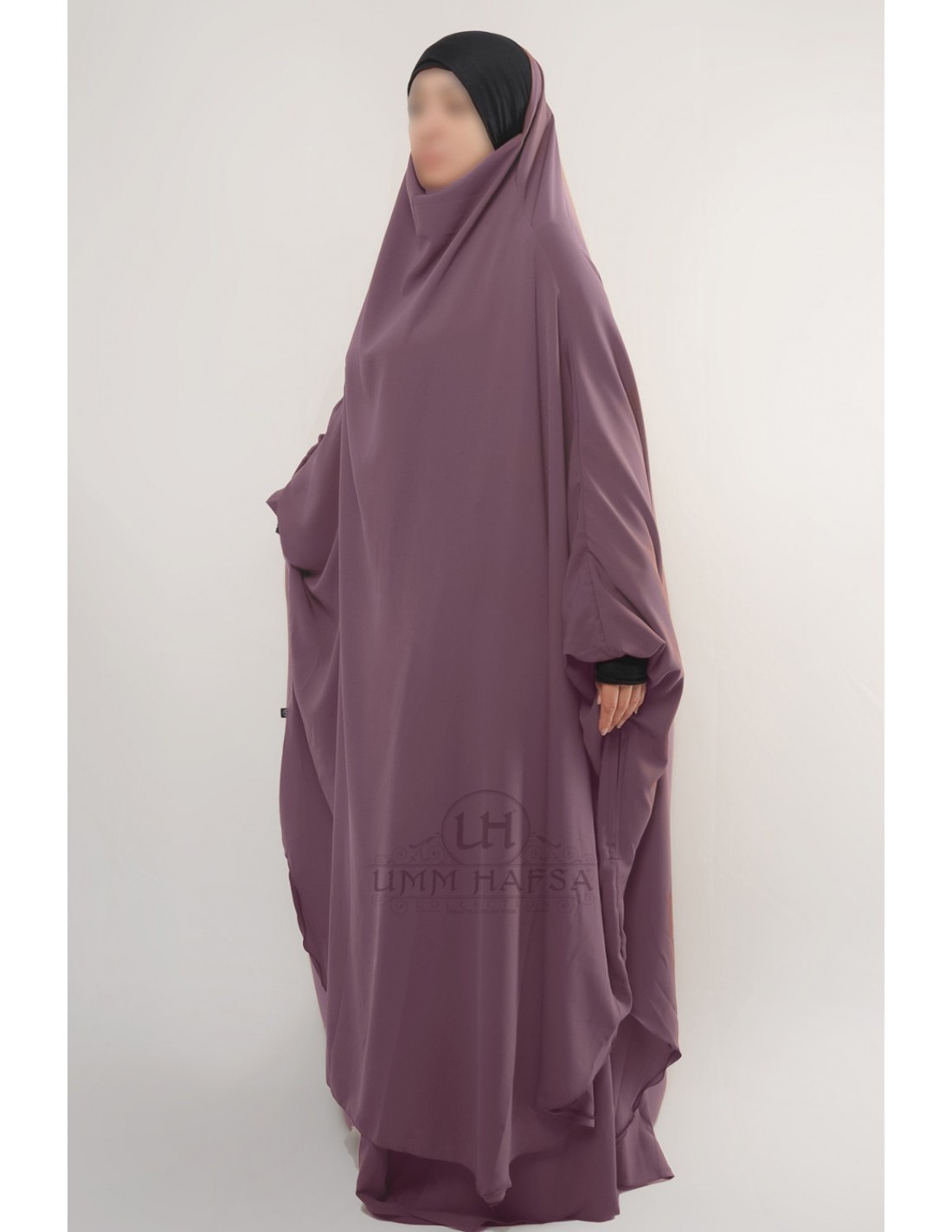 Jilbab Hafsa old pink, french jilbab, islamic clothing french jilbab