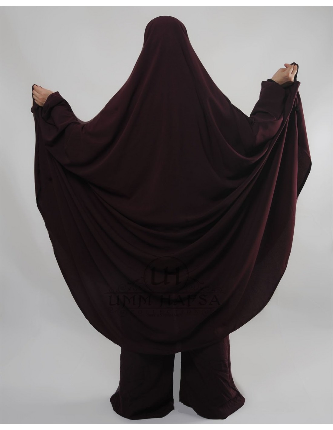 Jilbab Hafsa purple, french jilbab, modest fashion, islamic clothing