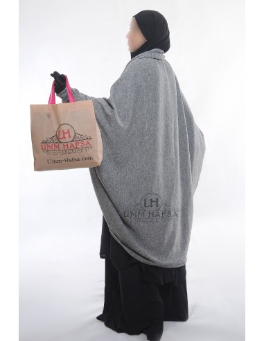 Chaleco sobre jilbab Maryam de Umm Hafsa - Gris-CHALECO SOBRE JILBAB-Maktaba-Ahloulhadith