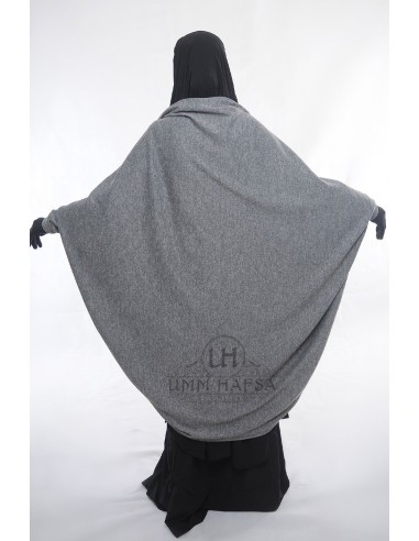 Chaleco sobre jilbab Maryam de Umm Hafsa - Gris-CHALECO SOBRE JILBAB-Maktaba-Ahloulhadith