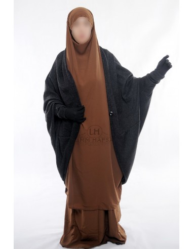 Maryam vest over jilbab by Umm Hafsa - Black-VEST OVER JILBAB-Maktaba-Ahloulhadith