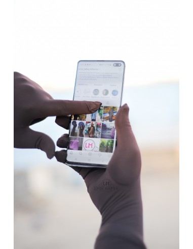 Luva Táctil Umm Hafsa - Castanha-Luva tátil Umm Hafsa-Maktaba-Ahloulhadith