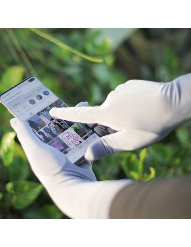 Umm Hafsa taktil handske - grå-Taktil handske för Umm Hafsa-Maktaba-Ahloulhadith