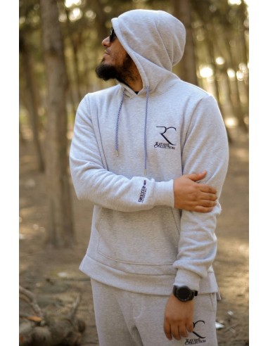 Rayane 11SW Sudadera oversize 100% algodón - Gris-Sudadera con capucha-Maktaba-Ahloulhadith