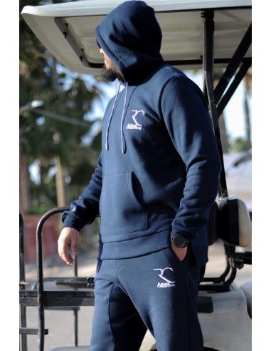 Oversized sweatshirt 100% katoen Rayane 11SW - Blauw-Sweater met capuchon-Maktaba-Ahloulhadith