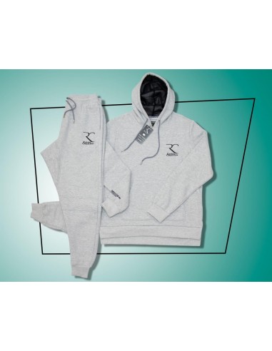Chándal Rayane 11SV 100% algodón - Gris-Chándales con capucha-Maktaba-Ahloulhadith