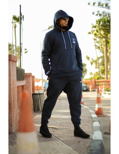 Rayane 11SV 100% katoenen trainingspak - Blauw-Trainingspakken met capuchon-Maktaba-Ahloulhadith