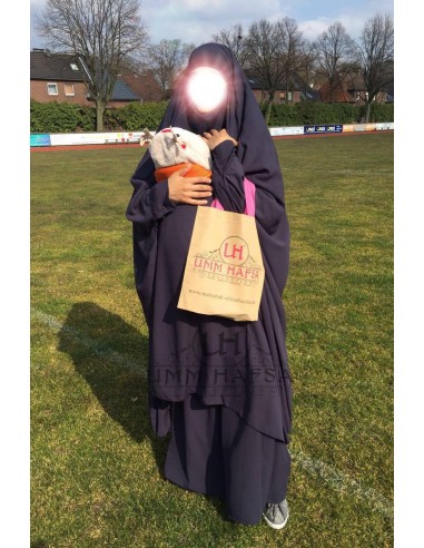 Jilbab de maternidad Umm Hafsa - Azul-Jilbab Umm Hafsa-Maktaba-Ahloulhadith