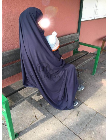 Jilbab de maternage/portage "jupe" Umm Hafsa - Bleu-Jilbab Umm Hafsa-Maktaba-Ahloulhadith