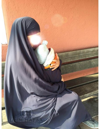 Umm Hafsa Maternity Jilbab - Cinzento-Jilbab Umm Hafsa-Maktaba-Ahloulhadith