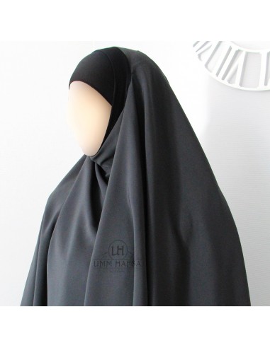 Hijab / Khimar Lycra Umm Hafsa - Grå-Hijab/Khimar Umm Hafsa-Maktaba-Ahloulhadith