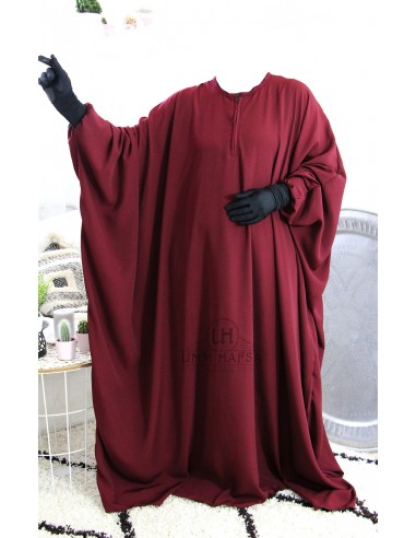 Abaya Maryam Umm Hafsa - Bordeaux-Abaya Umm Hafsa-Maktaba-Ahloulhadith