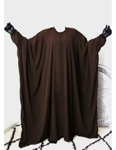 Abaya med fjärilar Umm Hafsa - Brun-Abaya Umm Hafsa-Maktaba-Ahloulhadith