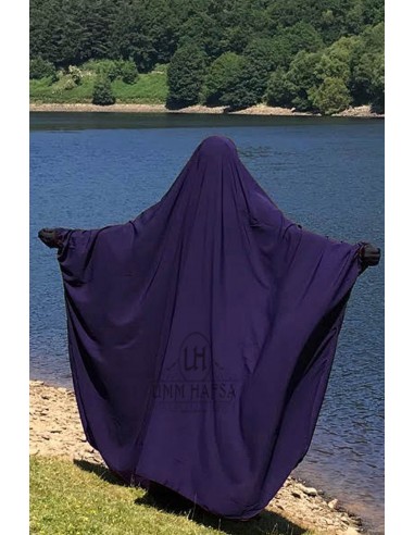 Grote jilbab tweedelig "SKIRT" umm hafsa - Aubergine-Jilbab Umm Hafsa-Maktaba-Ahloulhadith