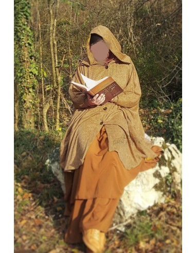 Vest over jilbab Hafsa by Umm Hafsa - Taupe-VEST OVER JILBAB-Maktaba-Ahloulhadith