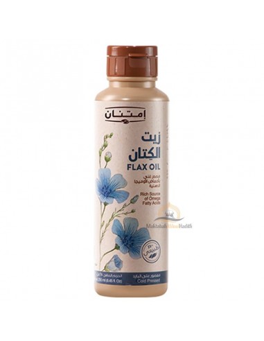 Imtenan óleo de linhaça prensado a frio - Frasco:125 ml-Saúde e nutrição-Maktaba-Ahloulhadith