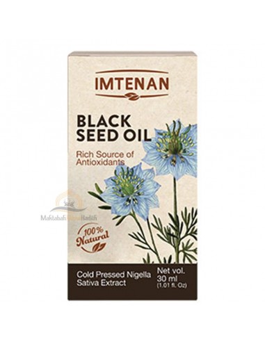 Óleo de cominho preto prensado a frio imtenan - Frasco: 30 ml-Nigella-Maktaba-Ahloulhadith
