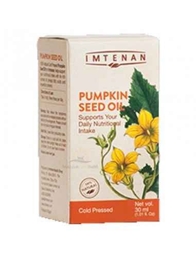 Huile de graines de citrouille pressé à froid imtenan - Flacon: 30 ml-Santé & nutrition-Maktaba-Ahloulhadith