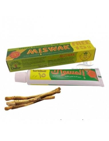 Pasta de dentes à base de plantas Meswak Siwak - 75G-Siwak e pasta de dentes-Maktaba-Ahloulhadith