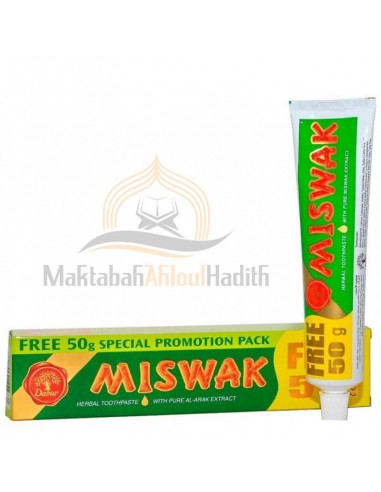Pasta de dentes à base de plantas Meswak Siwak - 170G-Siwak e pasta de dentes-Maktaba-Ahloulhadith