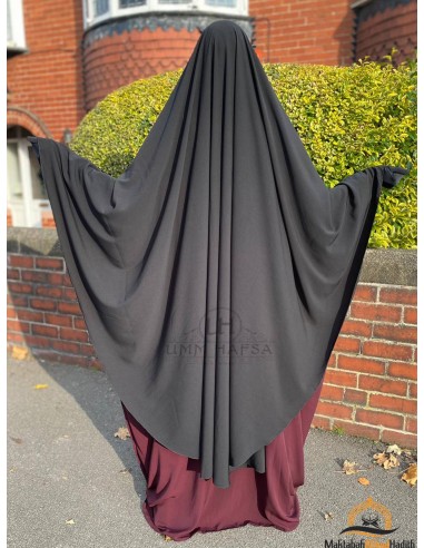 Khimar & Niqab Schmetterling Umm Hafsa - Schwarz-Khimar & Niqab Schmetterling-Maktaba-Ahloulhadith
