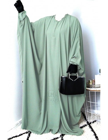 Abaya Schmetterling Umm Hafsa - Wassergrün-Abaya Umm Hafsa-Maktaba-Ahloulhadith