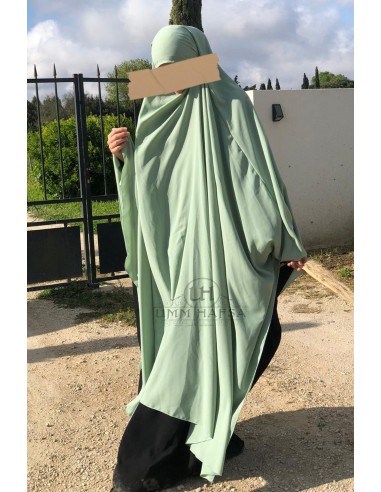 Stor Khimar & Stor Niqab Umm Hafsa - Vatten grön-Hijab/Khimar Umm Hafsa-Maktaba-Ahloulhadith