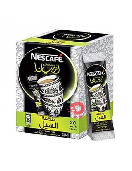 Nescafé Arabiana Café Arabe Instantané à la Cardamome Naturelle Oriental (1 boîtes / 20 bâtonnets)