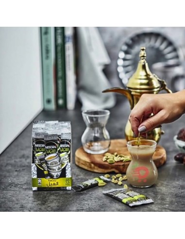 Nescafé Arabiana Café Arabe Instantané à la Cardamome Naturelle Oriental (1 boîtes / 20 bâtonnets)-Thé & Tisane-Maktaba-Ahloulhadith