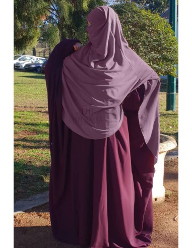 Khimar/Hijab Hafsa van Umm Hafsa - Rozenhout-Hijab/Khimar Umm Hafsa-Maktaba-Ahloulhadith
