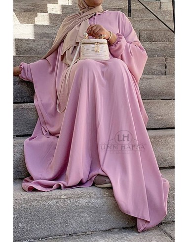 Abaya a farfalla Umm Hafsa " Nidha luxe " - Parma-Abaya a farfalla-Maktaba-Ahloulhadith