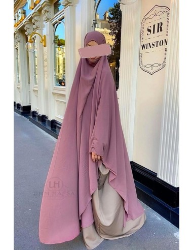 Big Khimar & Big Niqab Umm Hafsa - Rosewood-Hijab/Khimar Umm Hafsa-Maktaba-Ahloulhadith